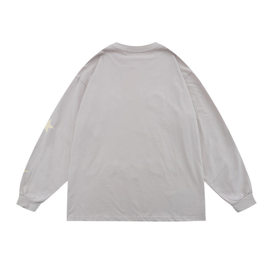 Playera Manga Larga Estrellas Estampado Espuma para Hombre - Image 10