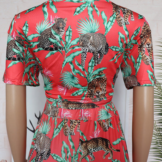 Conjunto Africano: Camisa Estampada + Pantalón Ancho Elástico - Image 2