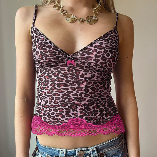 Top Tirante Encaje Elegante Escote en V
