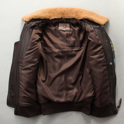 Chaqueta de Cuero para Motociclista con Bordados Artesanales - Image 28