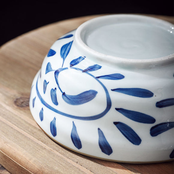 Tazón para Ramen y Postres con Diseño Artesanal de Colores Vibrantes