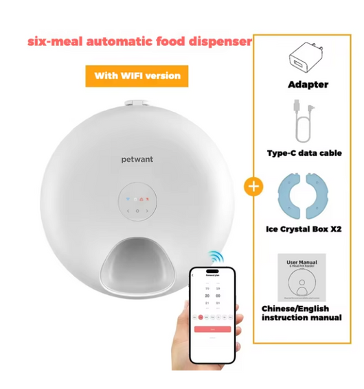 Comedero Automático Inteligente Donut Frost WiFi 6 para Gatos y Perros con Control por App - Image 10