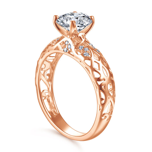 Anillo de Plata Esterlina para Mujer con Diamante Simulado - Diseño Europeo y Americano - Image 4