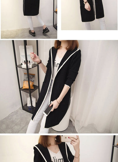 Abrigo Cardigan Trench de Largo Medio para Mujer - Image 9