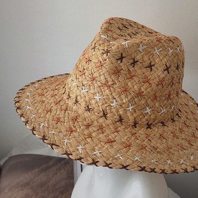 Sombrero Vaquero Retro de Paja con Estilo Occidental Auténtico - Image 3