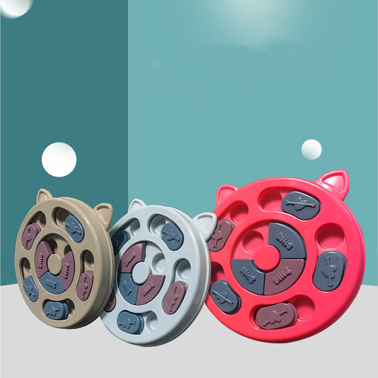 Plato Interactivo Lento para Perros y Gatos - Comedero Antiestrés con Juego Integrado