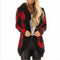 Cardigan Suelto con Capucha de Terciopelo para Otoño e Invierno