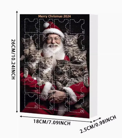 Calendario Navideño de Adviento con Gato Adorable de Acrílico - Image 6