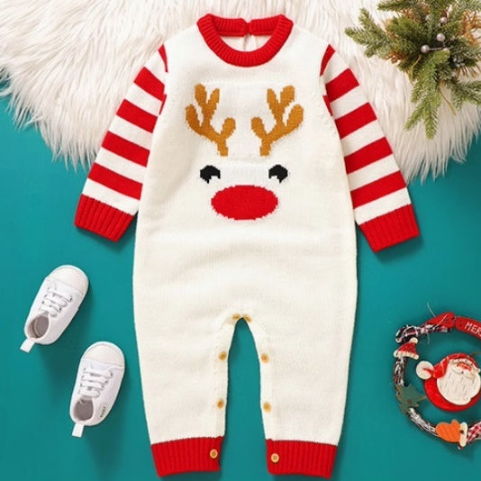 Pijama Navideño Tejido para Bebés y Niños