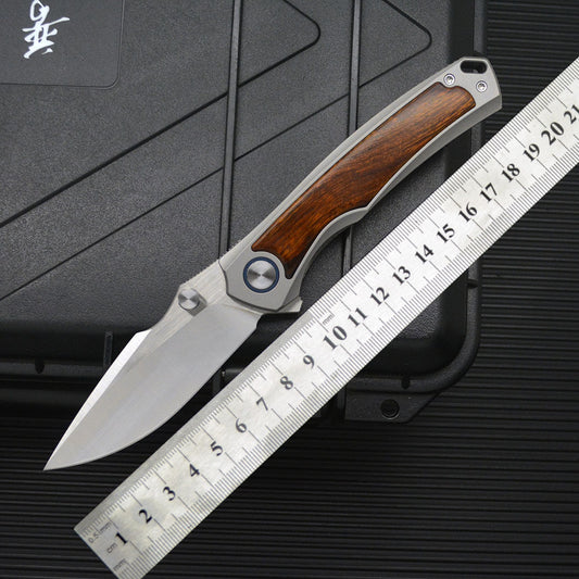 Cuchillo de Supervivencia Plegable Warhawk Acero Titanio para Camping y Outdoor - Image 2