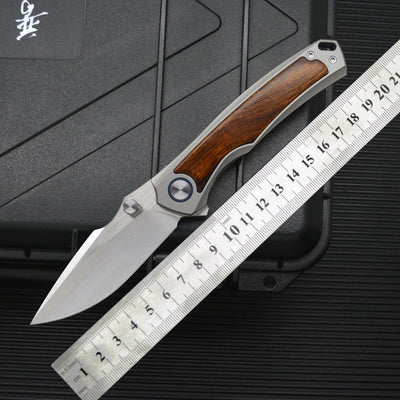 Cuchillo de Supervivencia Plegable Warhawk Acero Titanio para Camping y Outdoor - Image 2
