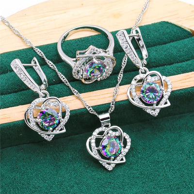 Conjunto de Joyería Elegante: Anillo, Collar, Aretes y Pulsera - Image 2