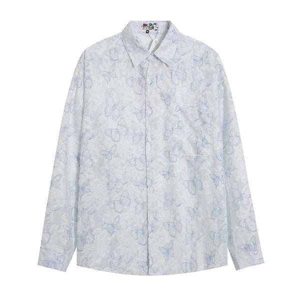 Camisa Manga Larga Mariposa para Hombre