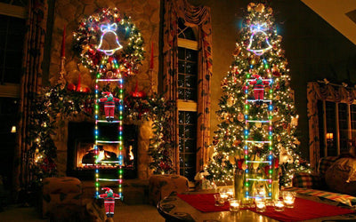 Cadena de Luces LED Navideñas con Papá Noel Escalador - Image 4