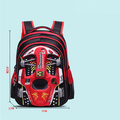 Mochila Escolar 3D Infantil con Diseño de Autos de Carreras - Image 14