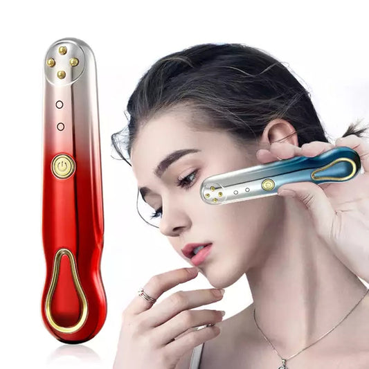 Masajeador Facial RF Anti-Arrugas con Radiofrecuencia y Vibración