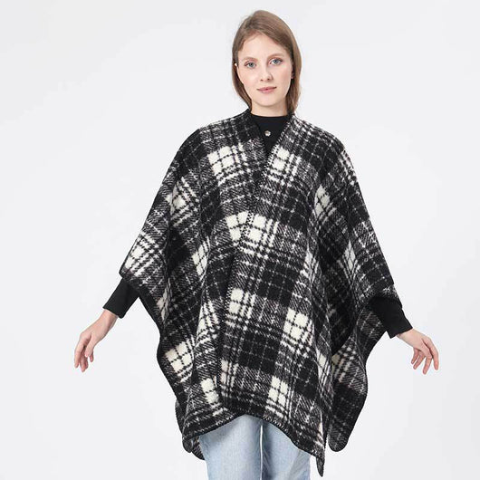 Manta Térmica Elegante de Cuadros para Primavera, Otoño e Invierno - Image 6