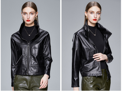 Chaqueta de Cuero Estilo Coreano para Mujer - Abrigo PU Elegante - Image 18