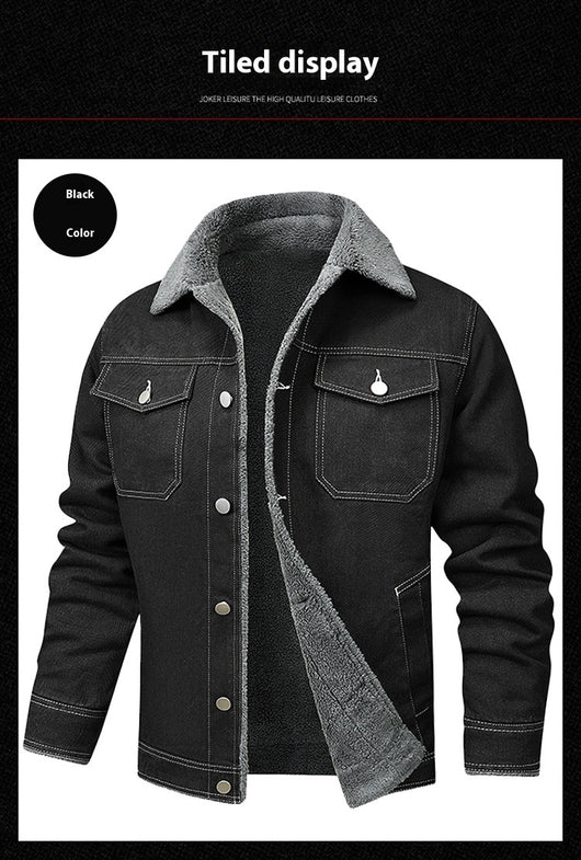 Chaqueta Denim Forrada en Polar para Hombre - Estilo Premium - Image 22