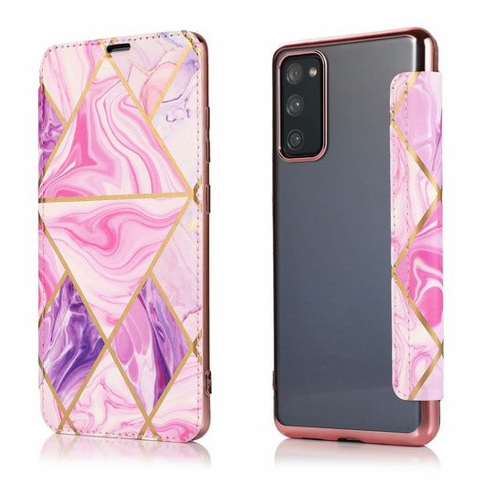 Funda de Cuero con Estampado de Mármol - Image 2