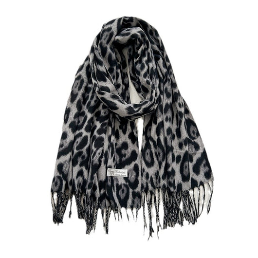 Bufanda Vintage Estampado Leopardo en Cashmira Artificial para Mujer - Image 5