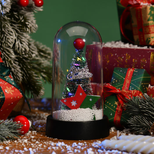 Árbol de Navidad LED con Pantalla de Cristal y Flores Decorativas - Image 29
