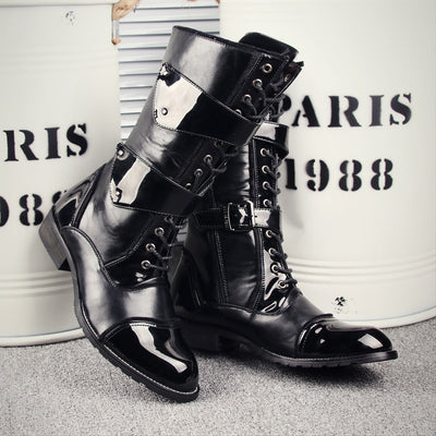 Bota Alta Hombre Estilo Coreano Moderno y Exclusivo - Image 3