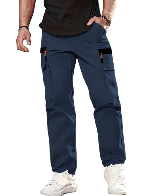 Pantalones Khaki Utility Holgados para Hombre - Estilo Casual Versátil - Image 10