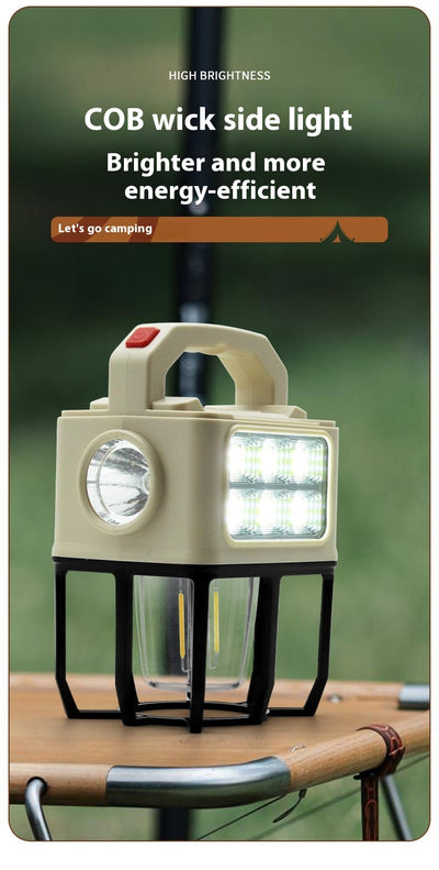Lámpara Solar Portátil para Camping - Luz Multifuncional para Tienda de Campaña - Image 9
