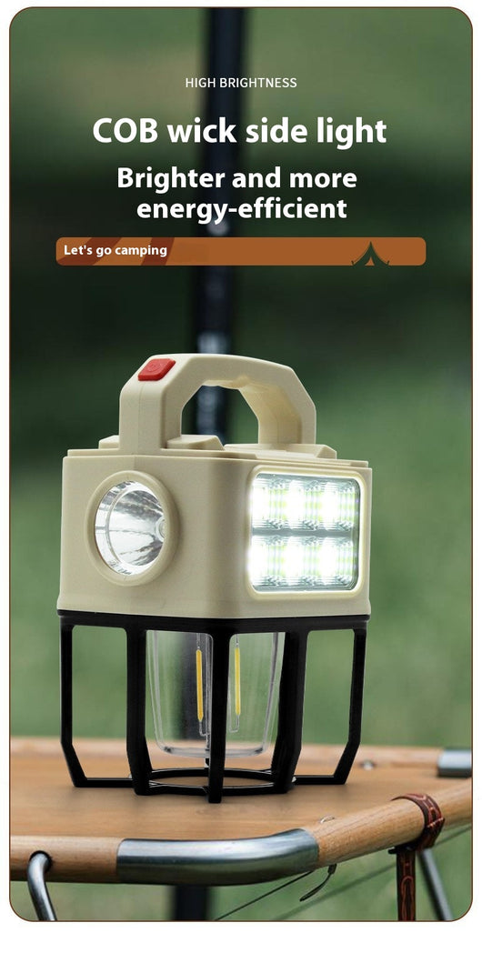 Lámpara Solar Portátil para Camping - Luz Multifuncional para Tienda de Campaña - Image 9