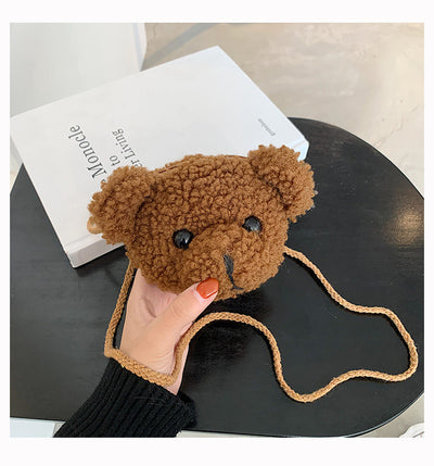 Bolsa Bandolera Infantil Cabeza de Oso de Peluche - Image 16