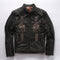 Chaqueta de Cuero Genuino para Hombre - Piel Vacuno Premium con Acabado Desgastado