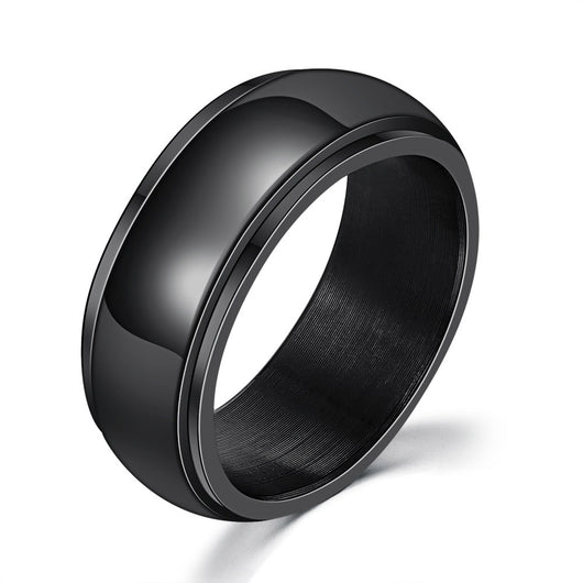 Anillo Giratorio Doble de Acero Titanio para Hombre - Image 14