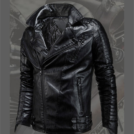 Chaqueta de Cuero PU para Motociclismo de Invierno - Image 2