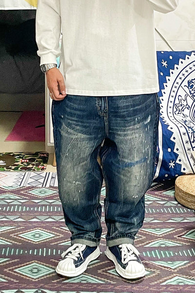 Jeans Rectos de Parche Trend Youth Clásico - Corte 9 Puntos - Image 6