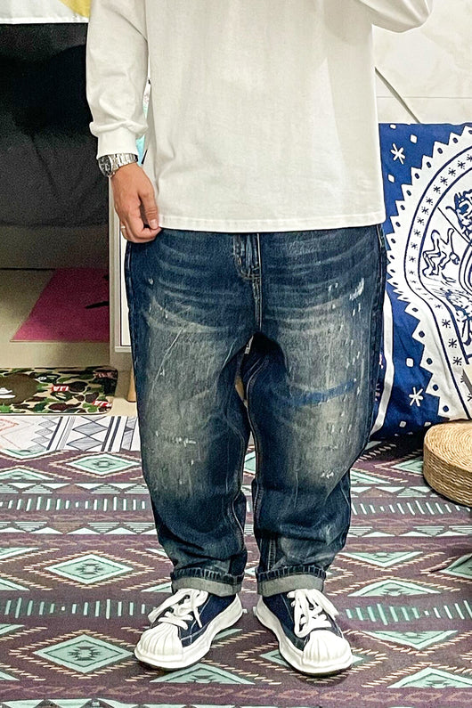 Jeans Rectos de Parche Trend Youth Clásico - Corte 9 Puntos - Image 6