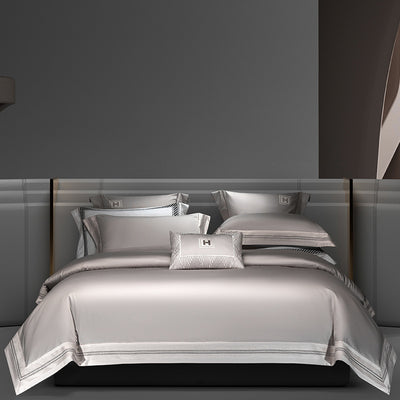 Juego de Cama 4 Piezas Algodón Puro Satinado con Bordados - Image 9