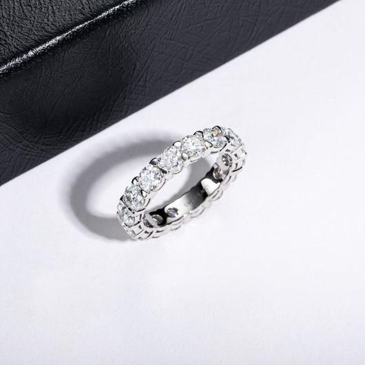 Anillo de Plata Esterlina con Moissanita Chapado - Image 6