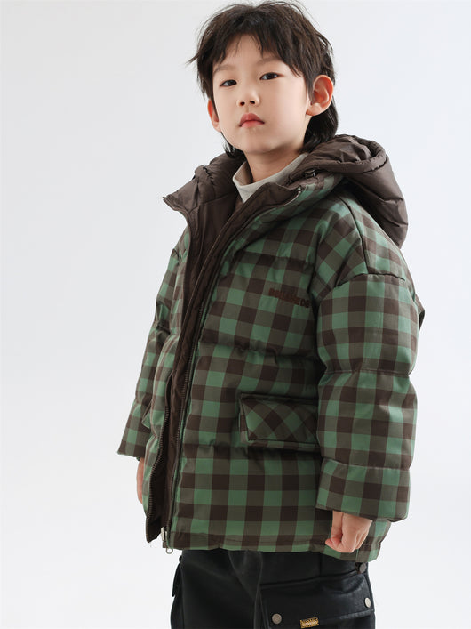 Abrigo Infantil Reversible Acolchado Cuadros Invierno - Image 22