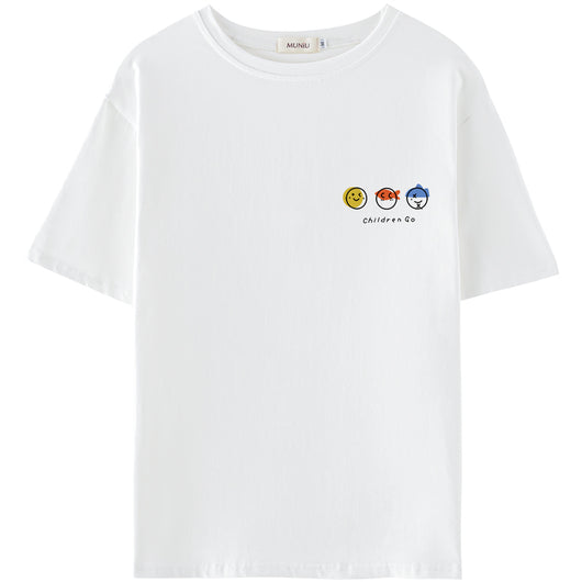 Playera Casual de Algodón con Estampado para Mujer - Verano - Image 10