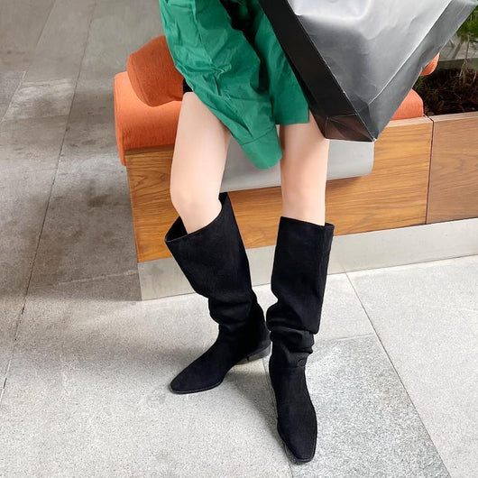 Botas Altas de Ante Texturizado para Mujer - Image 9