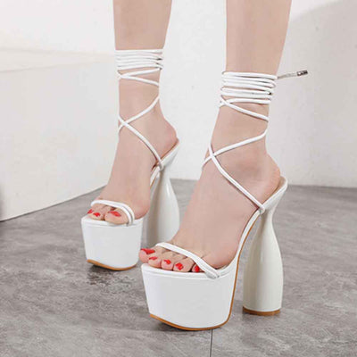 Sandalias Plataforma Impermeables con Tiras y Tacón Alto - Image 5