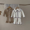Conjunto de Dos Piezas Cardigan Tejido y Pantalón Acampanado para Bebé