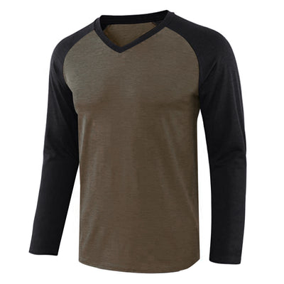 Playera Raglan de Manga Larga con Contraste para Hombre - Image 15