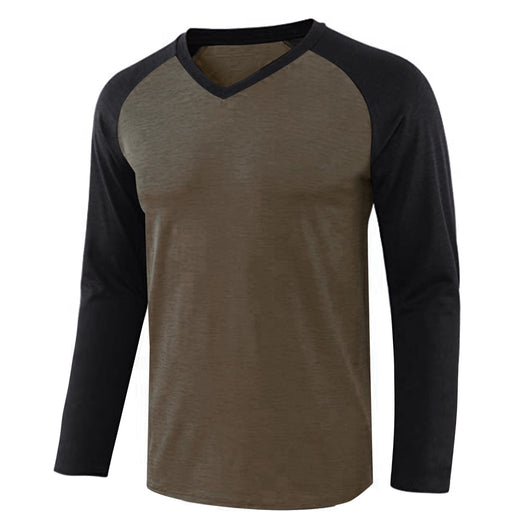 Playera Raglan de Manga Larga con Contraste para Hombre - Image 15