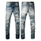 Jeans Slim Fit para Hombre con Detalles Rotos