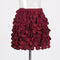 Falda Corta A-Line con Detalles de Costura Decorativa
