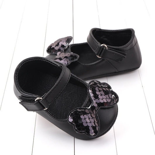 Zapatos de Bebé Princesa con Lentejuelas y Moño - Image 9