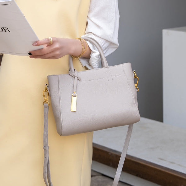 Bolso de Cuero Genuino Portátil para Mujer - Elegancia y Funcionalidad