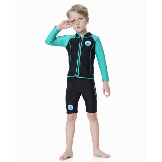 Traje de Buceo Infantil de Dos Piezas con Manga Larga - Image 59
